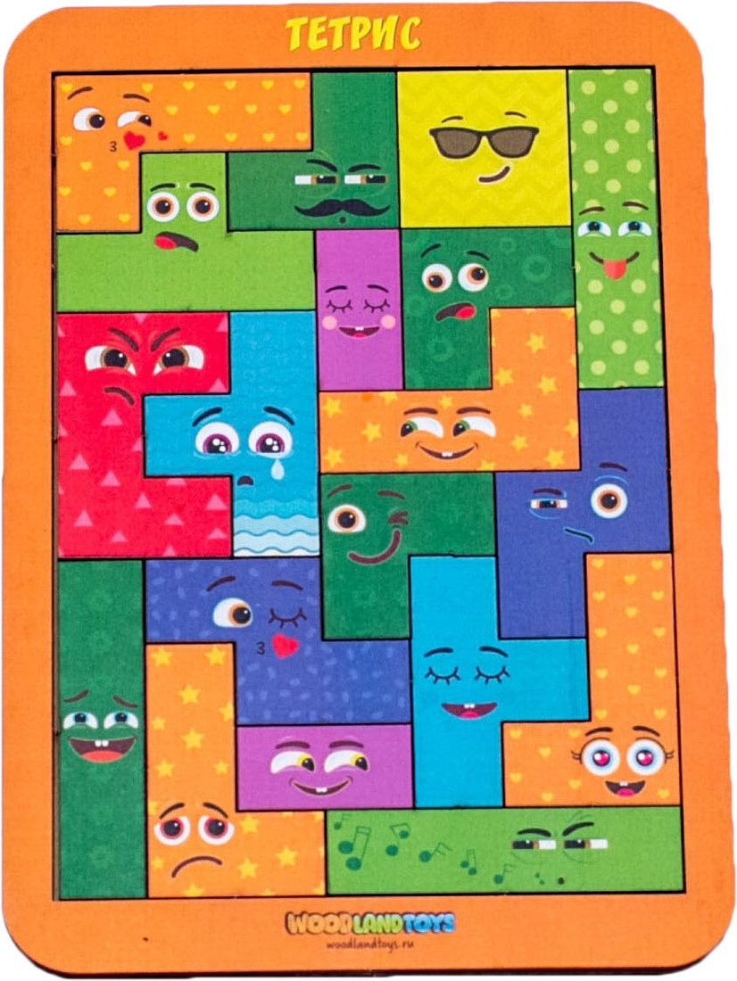 

Мозаика/пазл WoodLand Toys Тетрис Смайлики 065209