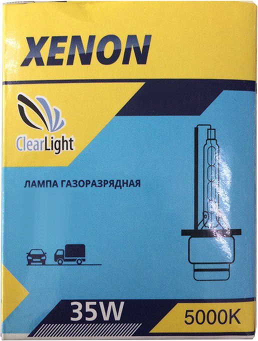 

Ксеноновая лампа Clear Light D2S 5000K 1шт