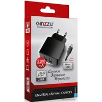 Сетевое зарядное Ginzzu GA-3312UB