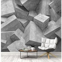 Фотообои Vimala Серые кубы в пространстве 270x300