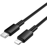 Кабель Hoco X119 USB Type-C - Lightning (1 м, черный)