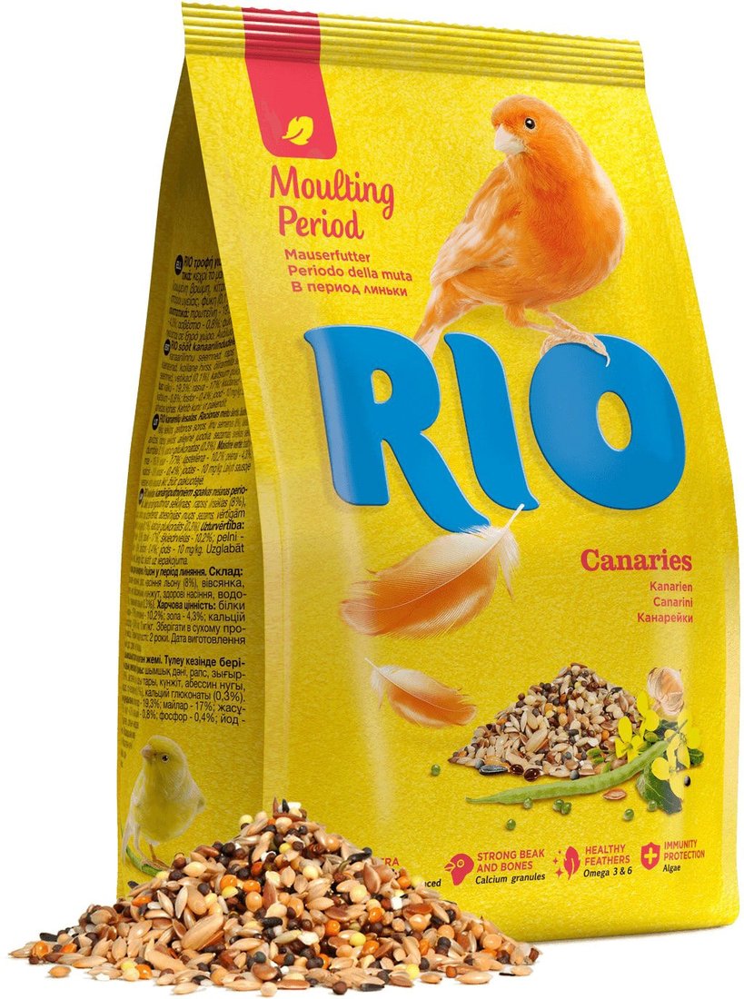 

Корм для птиц Rio В период линьки 4602533781409 0,5 кг