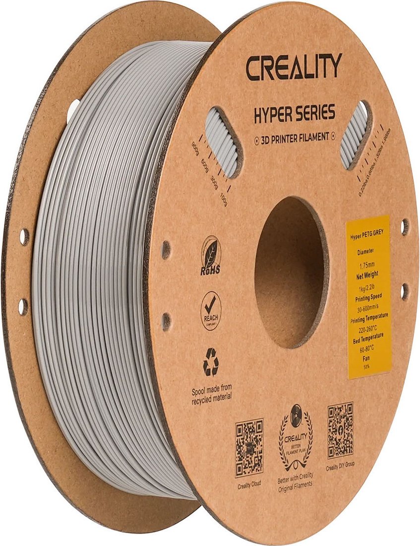 Филамент Creality Petg Hyper 1.75мм 3301030068 (1кг, серый)