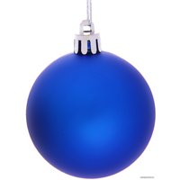 Елочная игрушка Серпантин Матовый шар 6 см 6 шт (микс цветов) 183-891