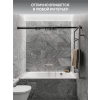 Карниз для ванны Comfort Alumin Раздвижной 120 (черный)