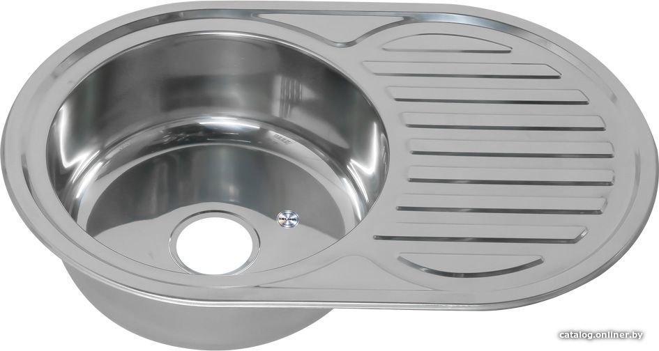 Кухонная мойка Melana MLN-7750 U (полированная, глубина чаши 18 см., сталь 0.6 мм.)