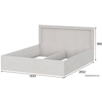 Кровать SV-Мебель Гамма 20 160х200 00-00105061 (ясень анкор светлый/сандал светлый)