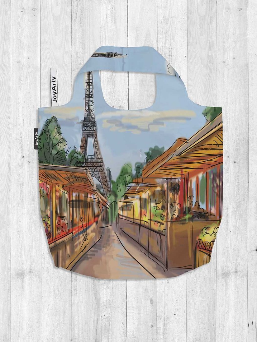 

Сумка шоппер JoyArty Плывущие краски Парижа bstl_8430