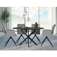 Кухонный стол Signal Gaston ceramic 100-135/100 (черный/черный)