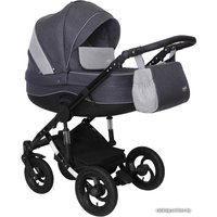 Универсальная коляска Siger Alba (2 в 1, черный/серебристый)