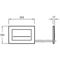 Панель смыва Jacob Delafon E4318-ST (нержавеющая сталь)