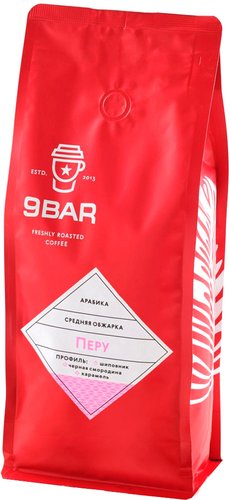 Кофе 9BAR 100% арабика Перу 1 кг)