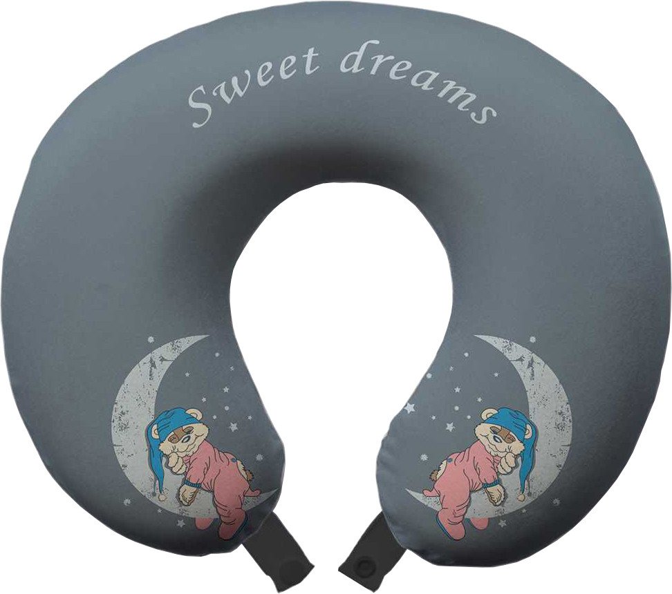 

Подушка для путешествий Ambesonne Спящий медведь в пижаме trp-44008