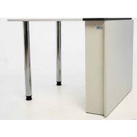 Стол-книга Stoloff Мечта 1600x850 (антрацит/белый, опоры вкручиваемые, углы прямые без роликов и ручек)