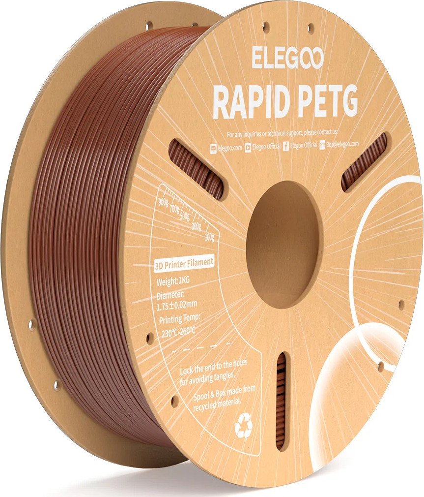 Филамент Elegoo Petg Rapid 50.203.0225 (1кг, коричневый)
