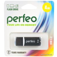 USB Flash Perfeo C02 4GB (черный) [PF-C02B004]