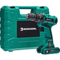 Дрель-шуруповерт Rokodil Twist 2 Pro (1 АКБ, кейс, оснастка)