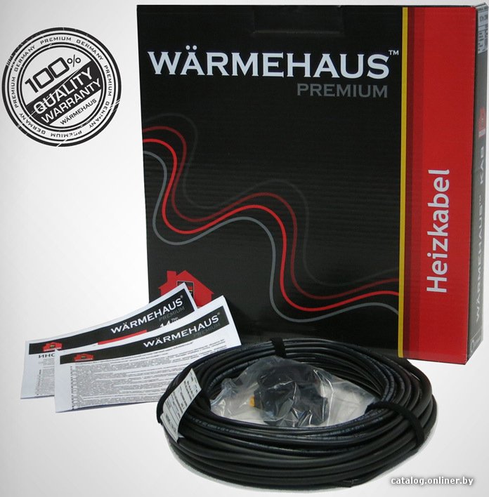 Нагревательный кабель Warmehaus CAB 20W UV Protection 116 м 2320 Вт
