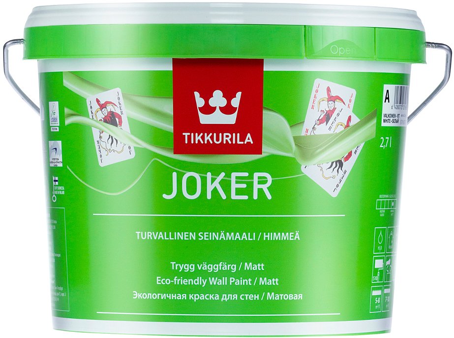 

Краска Tikkurila Joker 2.7 л. (базис A)
