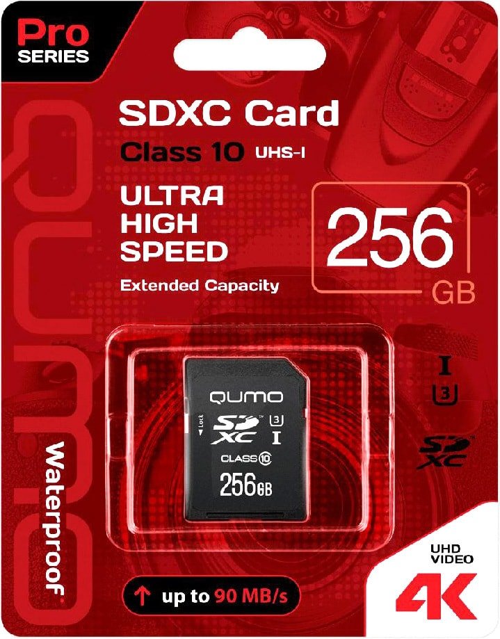 

Карта памяти QUMO SDXC QM256GSDXC10U1 256GB