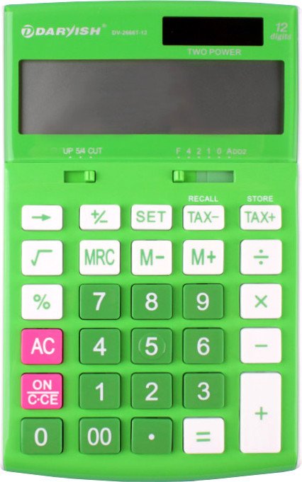 

Бухгалтерский калькулятор Darvish DV-2666T-12N (зеленый)