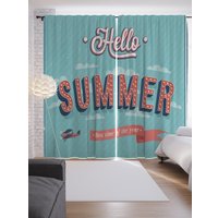 Комплект штор JoyArty Я люблю Палм Бич p_69351 (145x265)