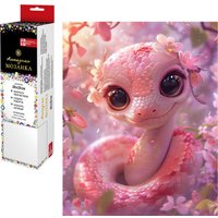 Алмазная мозаика  Феникс+ Розовая змейка 68594