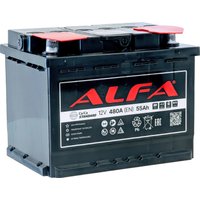 Автомобильный аккумулятор ALFA Standard 55 R+ (55 А·ч) в Могилеве