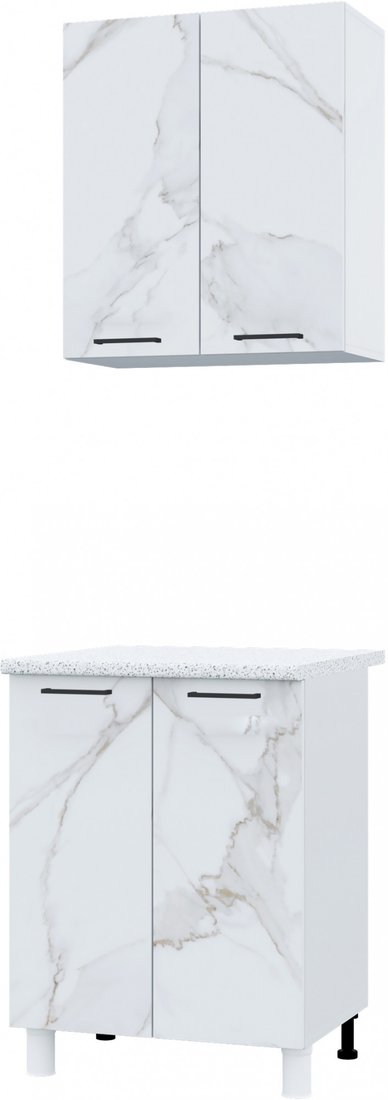 

Комплект кухонных модулей Горизонт Trend 600 (мрамор милк)