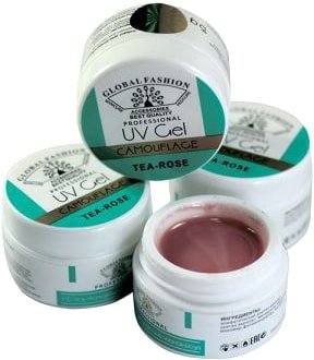 

Гель Global Fashion Tea Rose для наращивания (розовый) 15 г
