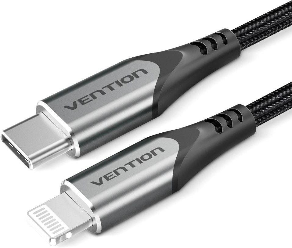 

Кабель Vention TACHG USB Type-C - Ligtning (1.5 м, черный)