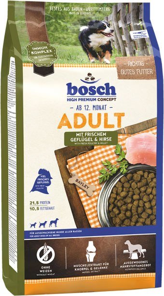 

Сухой корм для собак Bosch Petfood Adult Poultry Millet 15 кг