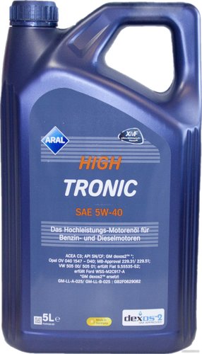 Моторное масло Aral HighTronic 5W-40 5л