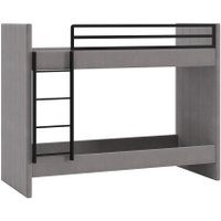 Двухъярусная кровать Трия Дарси с мягкой обивкой (велюр светло-серый) в Могилеве