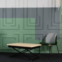 Стол-трансформер Levmar Apollo D89/S53 (дуб сонома/черные опоры)