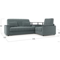 Угловой диван Moon Family 018 003561 (правый, серый)