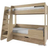 Двухъярусная кровать Anrex Diesel 90x200 711274 (дуб мадура/веллингтон)