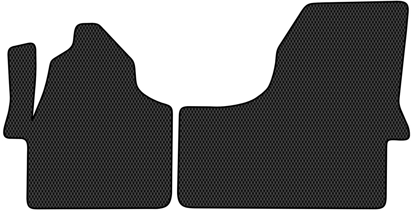 

Комплект ковриков для авто Alicosta Volkswagen Crafter (автобус, грузовик) 2011 - 2016 (черный, ромб)