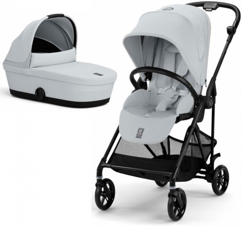 

Универсальная коляска Cybex Melio Carbon (2 в 1, fog grey)