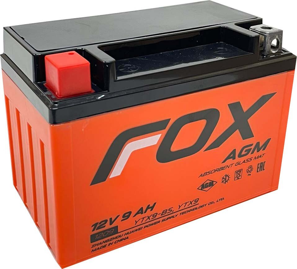 Мотоциклетный аккумулятор Fox 1209 YTX9-BS (9 А·ч)