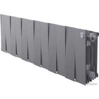 Биметаллический радиатор Royal Thermo PianoForte 200 Silver Satin (12 секций) боковое подключение
