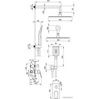 Душевая система  Deante Jasmin NAC_09JP (хром)