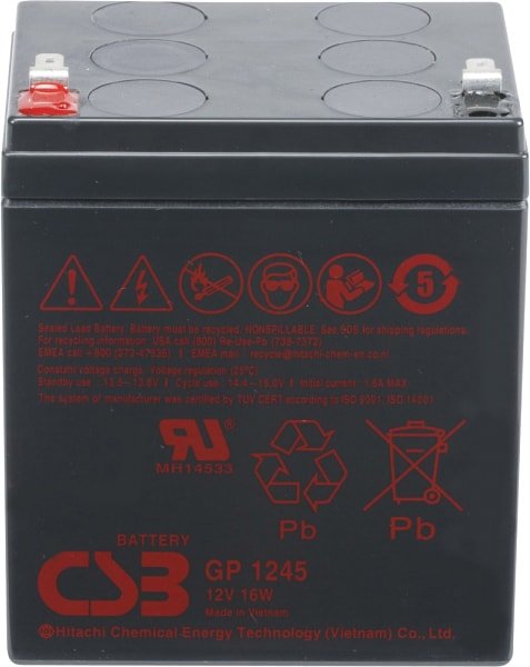 

Аккумулятор для ИБП CSB Battery GP1245 16W F2 (12В/4.5Ач)