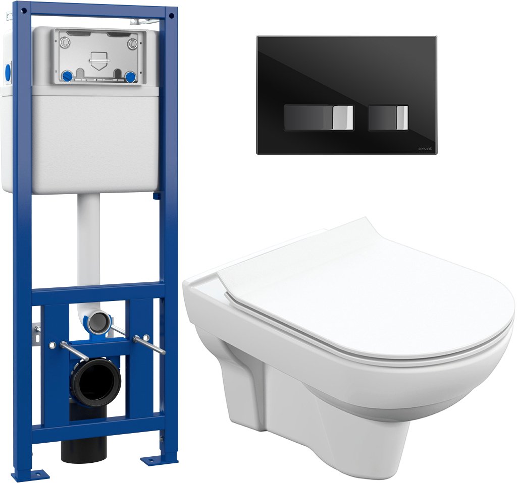 

Унитаз подвесной Cersanit City New Clean On + S-IN-MZ-LINK_PRO + P-BU-MOV/Blg/Gl