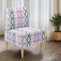 Интерьерное кресло MONOFIX Одос Принт кресло (абстракция фиолетовый/микровелюр)