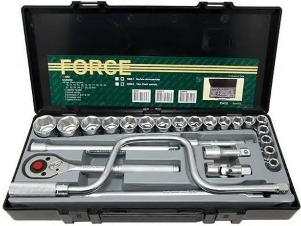 

Набор трещотка с головками Force 4262 (26 предметов)