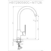 Смеситель Haiba HB70590 (хром)