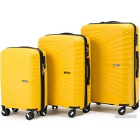 Чемодан-спиннер Pride PP-9702 (S, желтый)