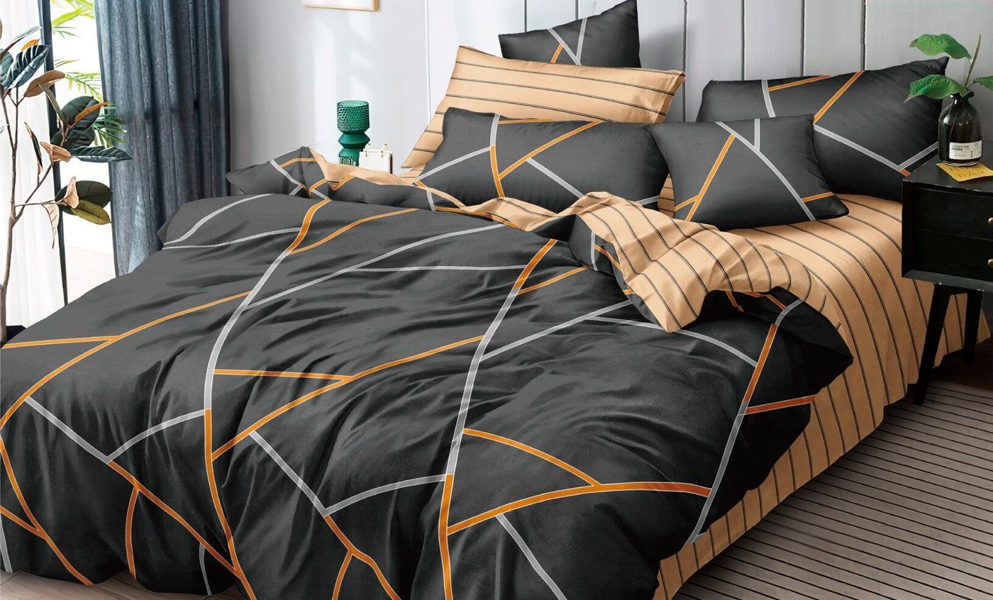 

Евро комплект постельного белья Luxor №F 75008 A/B N Евро (поплин)