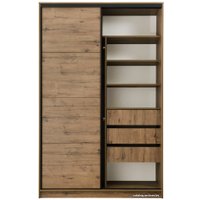 Шкаф-купе Рэйгрупп Bromo VVH 03 РГ-11.03 B 140 VVH 140x220.5 (дуб велингтон/черный)